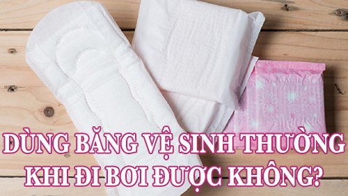 Dùng băng vệ sinh thường khi đi bơi được không?
